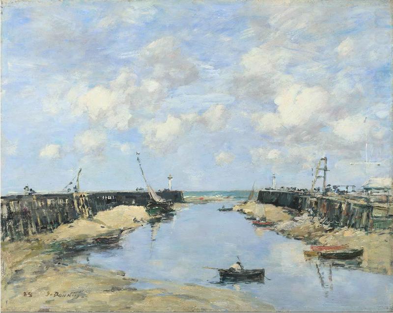 Eugene Boudin The Entrance to Trouville Harbour china oil painting image